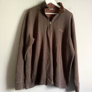 Columbia Vintage Long Sleeve 1/4 Zip Pullover Sweater XL